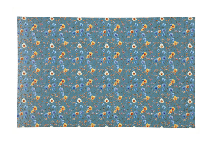 PatternPly® EcoSlateBlue Blue and Yellow Wildflowers