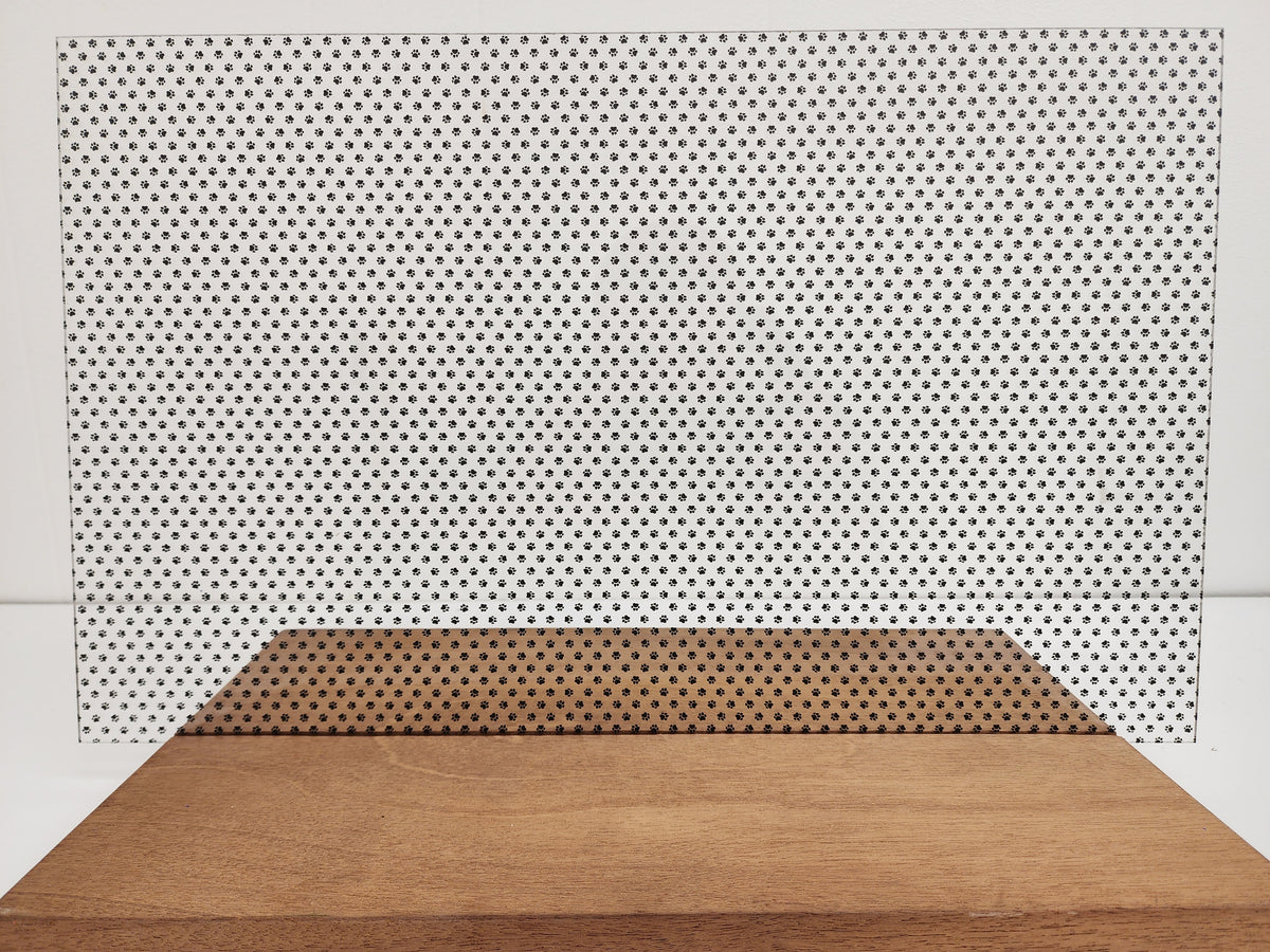 PatternPly® Scattered Micro School Pawprints BLACK product photo 3