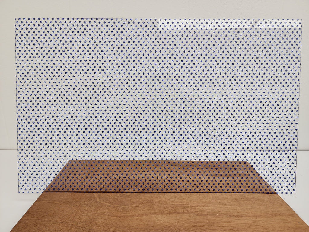 PatternPly® Scattered Micro School Pawprints BLUE product photo 3