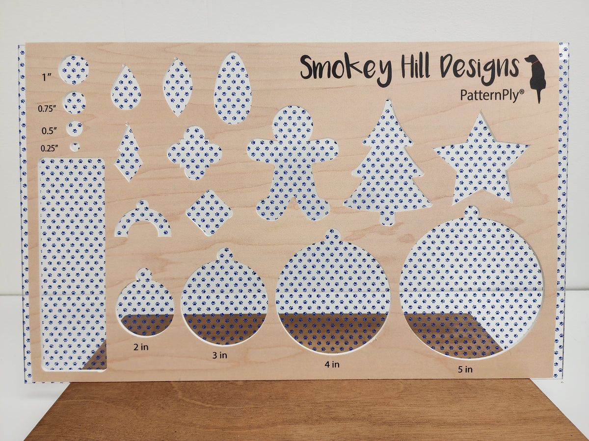 PatternPly® Scattered Micro School Pawprints BLUE product photo 2