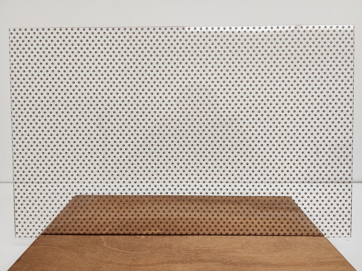 PatternPly® Scattered Micro School Pawprints BROWN product photo 3