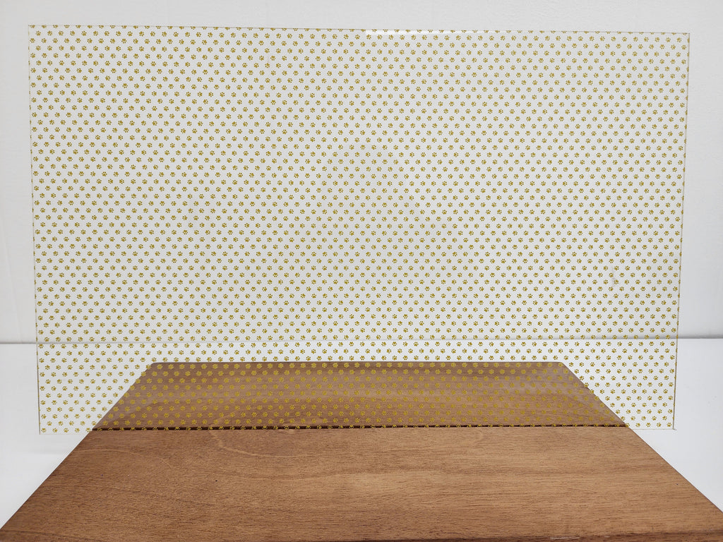 PatternPly® Scattered Micro School Pawprints GOLD product photo 3