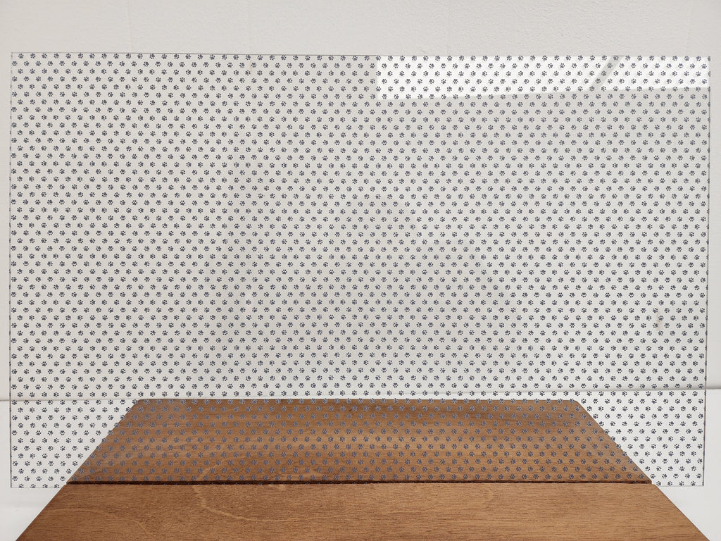PatternPly® Scattered Micro School Pawprints GRAY product photo 3