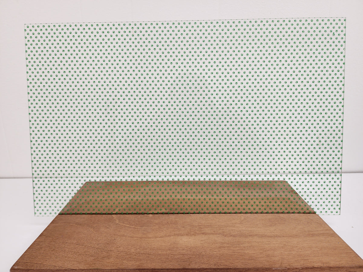 PatternPly® Scattered Micro School Pawprints GREEN product photo 3