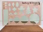 PatternPly® Scattered Micro School Pawprints GREEN product photo 2