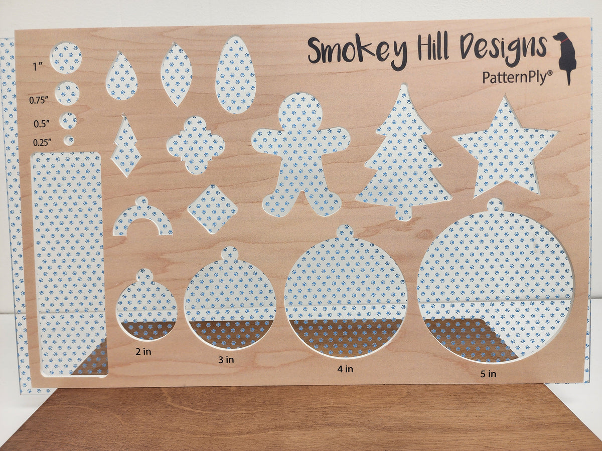 PatternPly® Scattered Micro School Pawprints LIGHT BLUE product photo 2