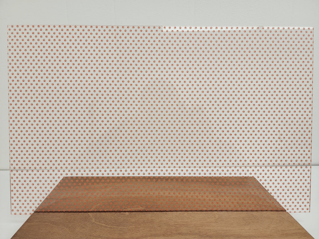 PatternPly® Scattered Micro School Pawprints ORANGE product photo 3