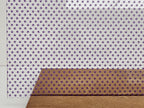 PatternPly® Scattered Micro School Pawprints PURPLE sheet showing the pattern