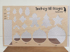 PatternPly® Scattered Micro School Pawprints PURPLE product photo 2