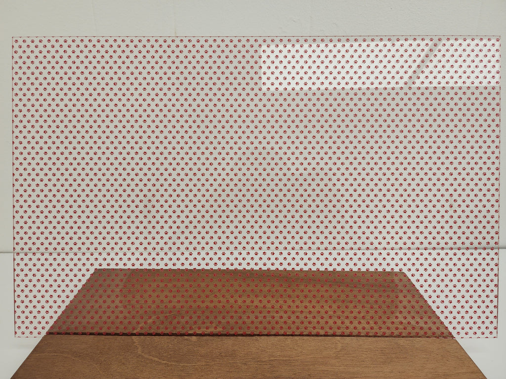 PatternPly® Scattered Micro School Pawprints RED product photo 3