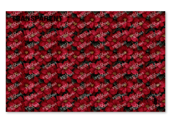 PatternPly® Transparent Pebbled Poinsettia