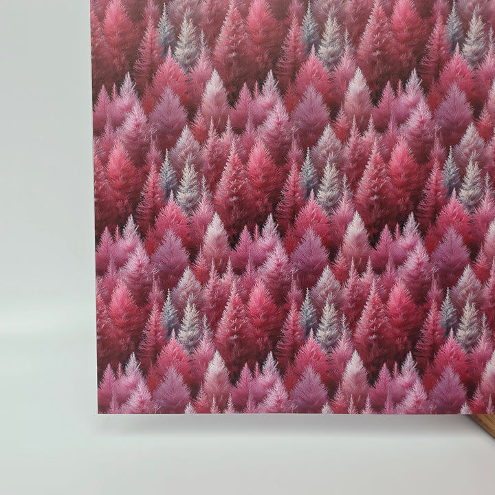 PatternPly® Full Coverage Pink and Gray Forest