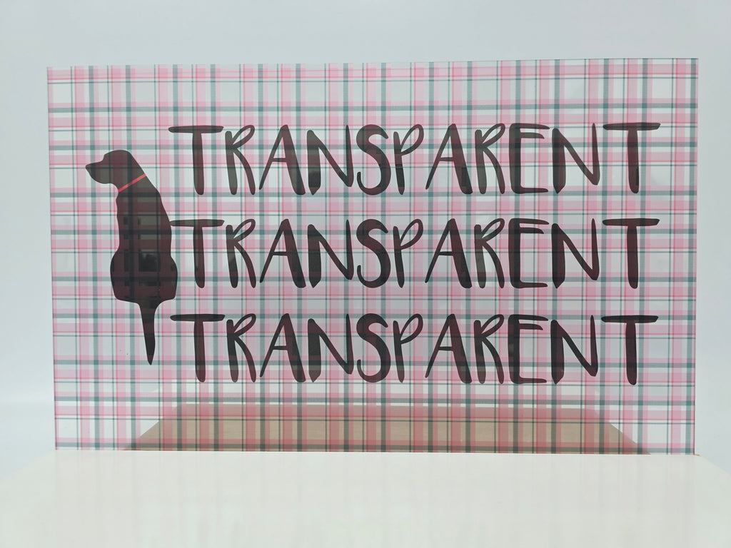 PatternPly® Transparent Pink and Green Plaid sheet showing the pattern