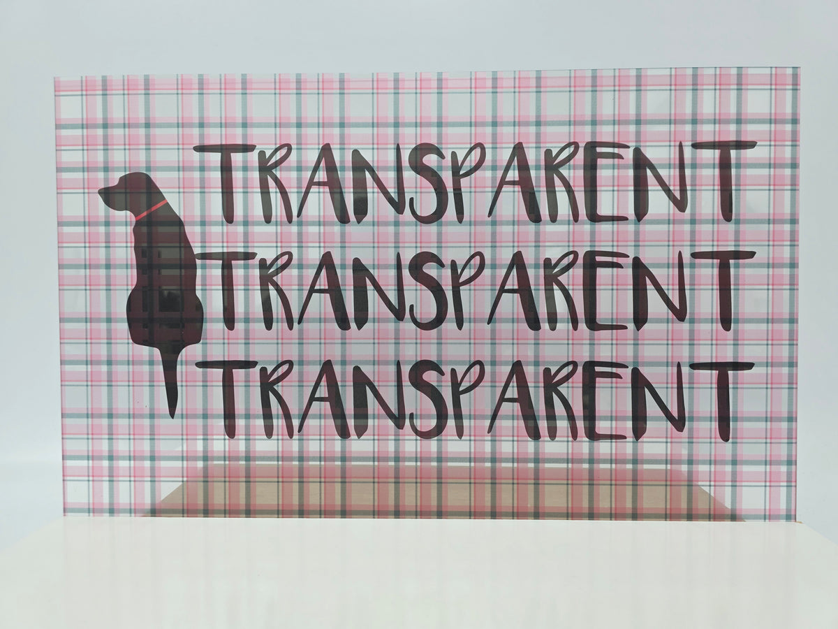 PatternPly® Transparent Pink and Green Plaid sheet showing the pattern
