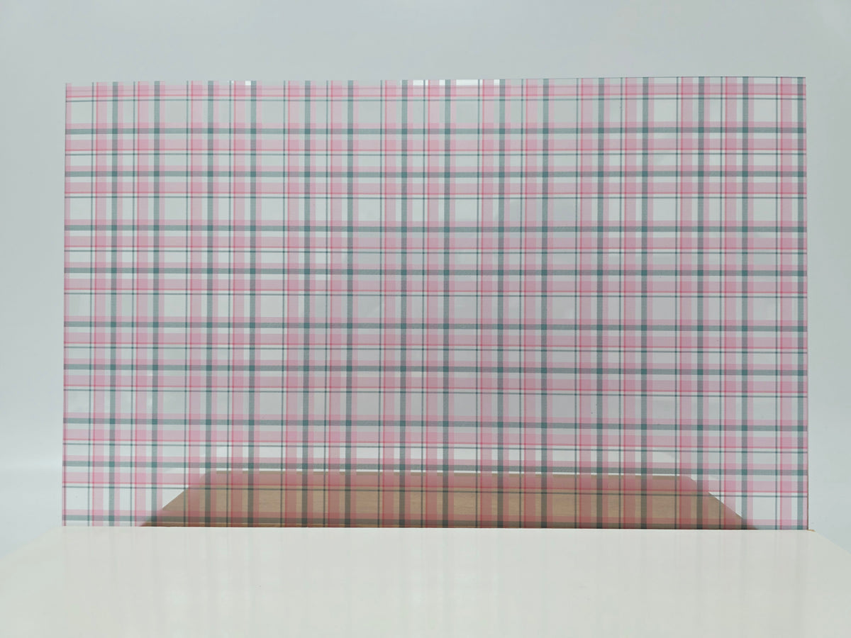 PatternPly® Transparent Pink and Green Plaid product photo 2