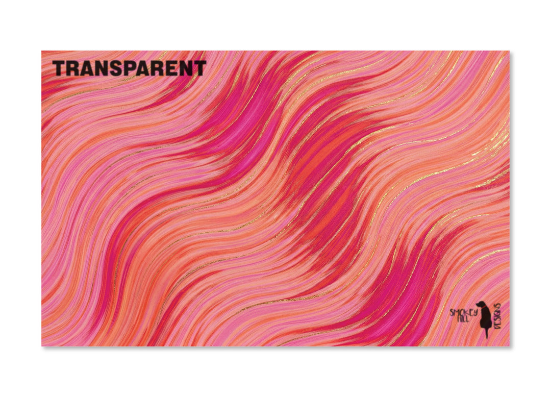 PatternPly® Transparent Pink and Orange Color Waves