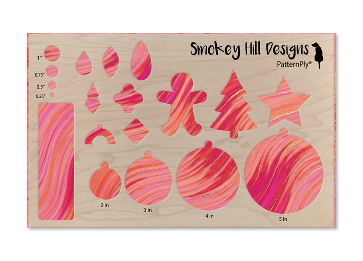 PatternPly® Transparent Pink and Orange Color Waves