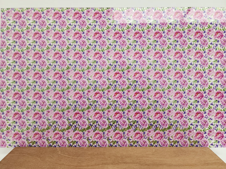 PatternPly® Scattered Pink and Purple Peony