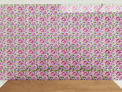 PatternPly® Scattered Pink and Purple Peony