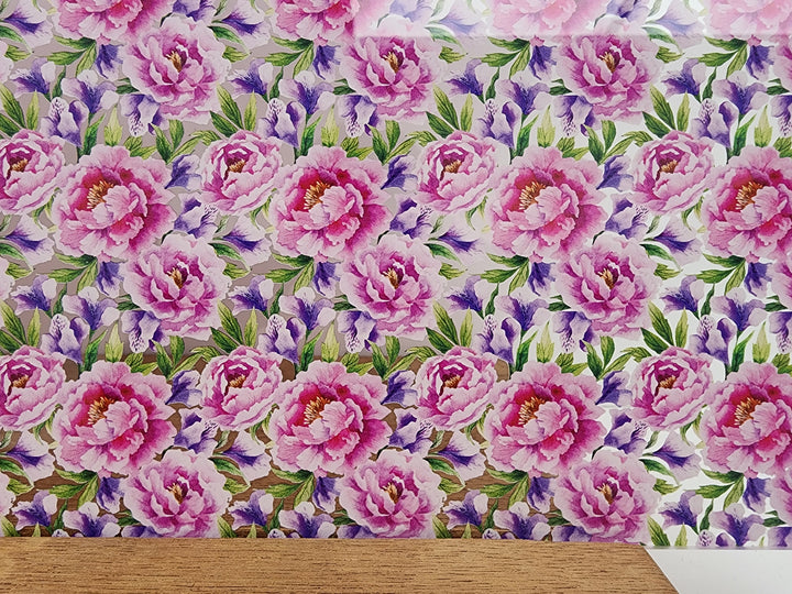 PatternPly® Scattered Pink and Purple Peony