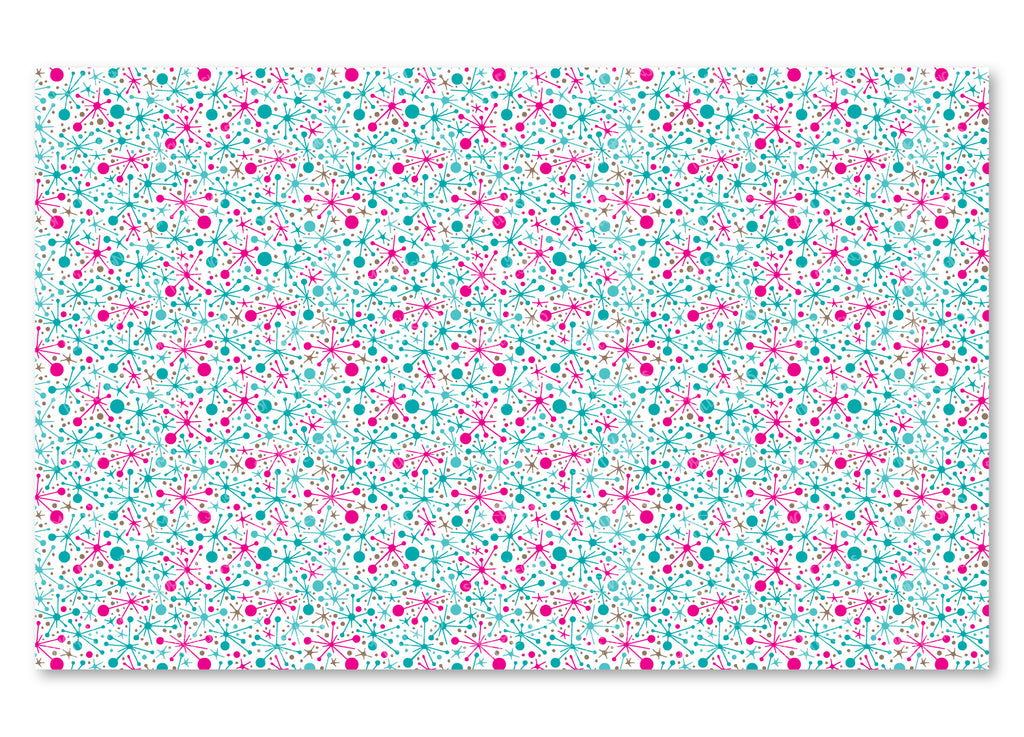 PatternPly® Scattered Pink and Teal Atomic Jacks product photo 2