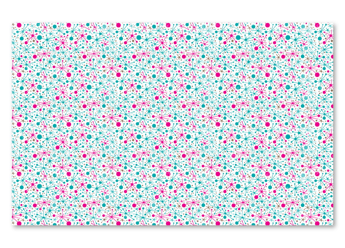 PatternPly® Scattered Pink and Teal Atomic Jacks product photo 2
