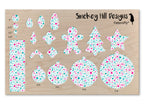 PatternPly® Scattered Pink and Teal Atomic Jacks product photo 3