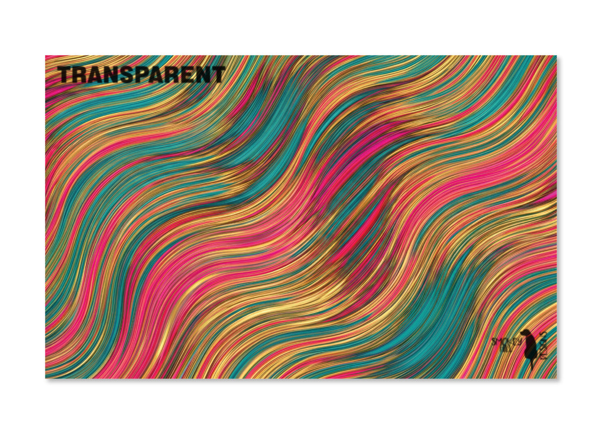 PatternPly® Transparent Pink and Teal Color Waves product photo 2