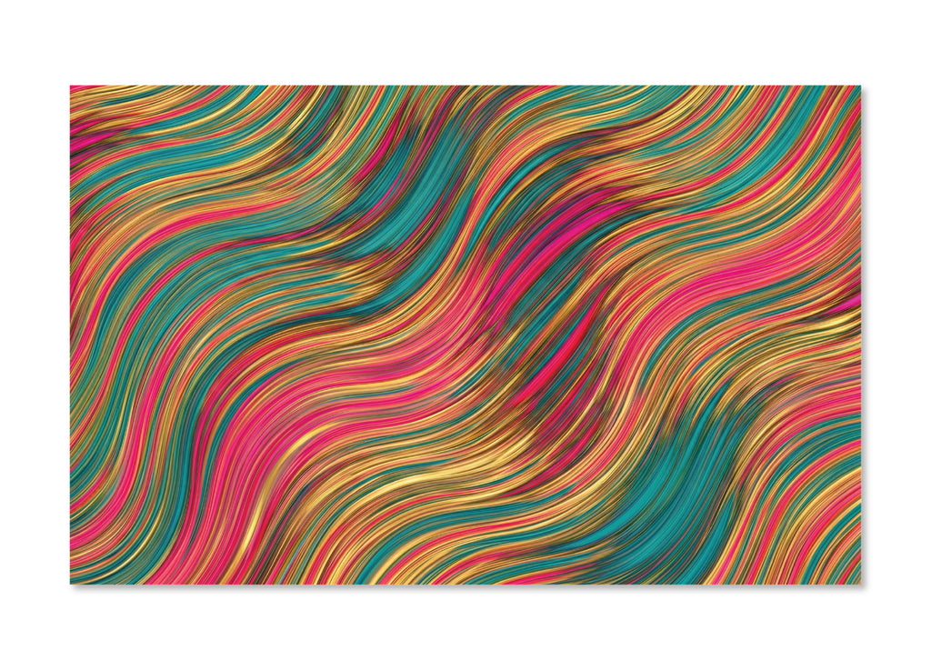 PatternPly® Full Coverage Pink and Teal Color Waves product photo 2