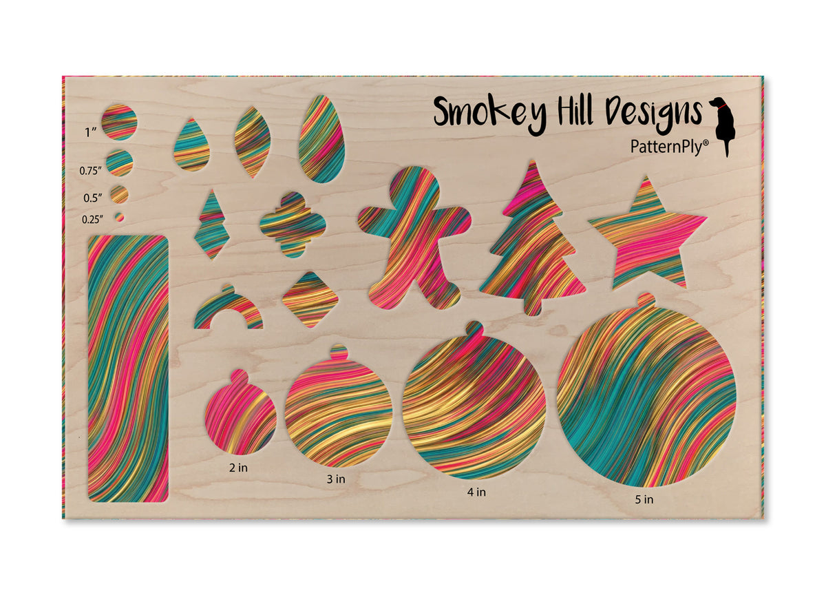 PatternPly® Transparent Pink and Teal Color Waves product photo 3