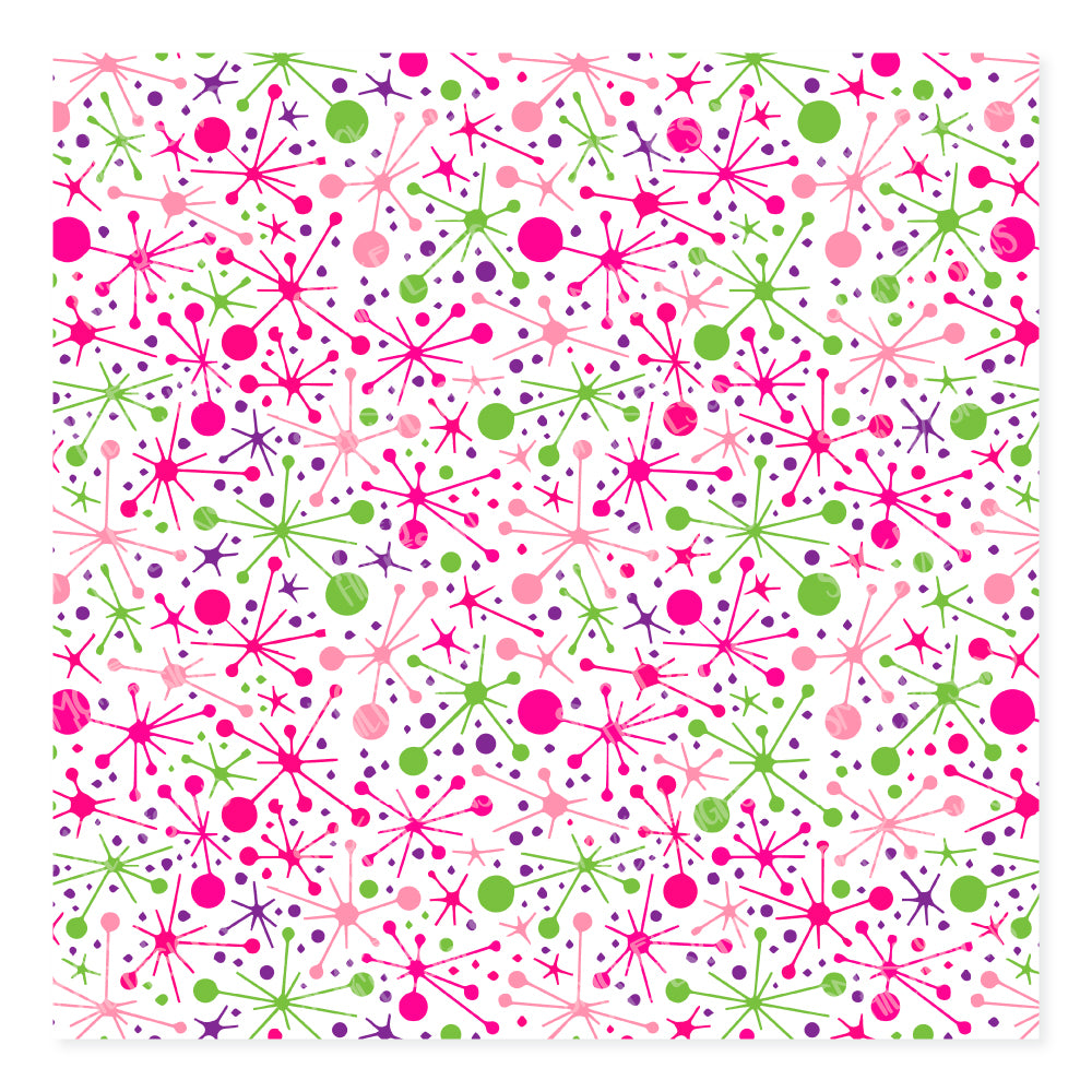 PatternPly® Scattered Pink Atomic Jacks