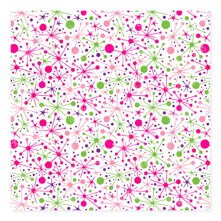 PatternPly® Scattered Pink Atomic Jacks
