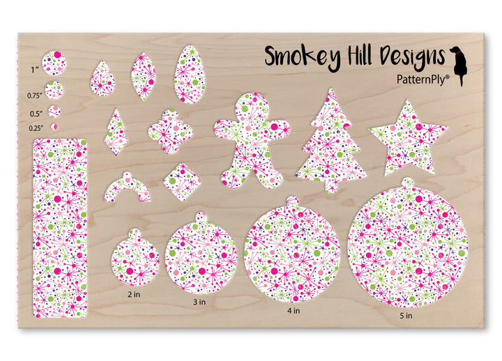 PatternPly® Scattered Pink Atomic Jacks