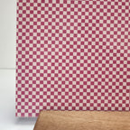 PatternPly® Full Coverage Pink and White Checkerboard sheet showing the pattern
