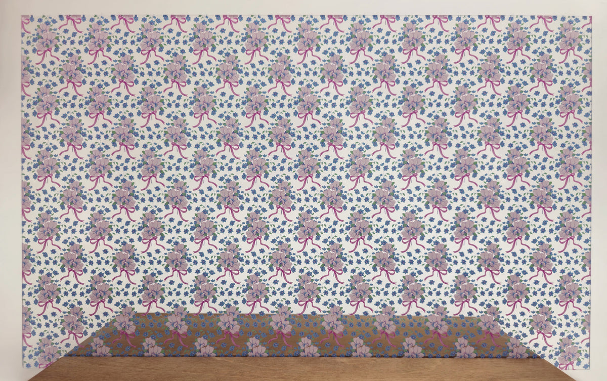 PatternPly® Scattered Coquette Floral Bouquet Pink Bows product photo 3