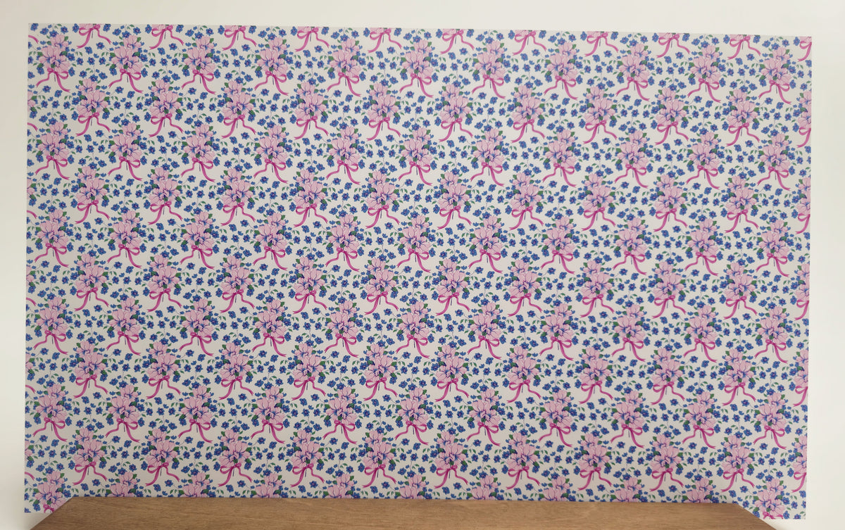 PatternPly® Full Coverage Coquette Floral Bouquet Pink Bows product photo 3