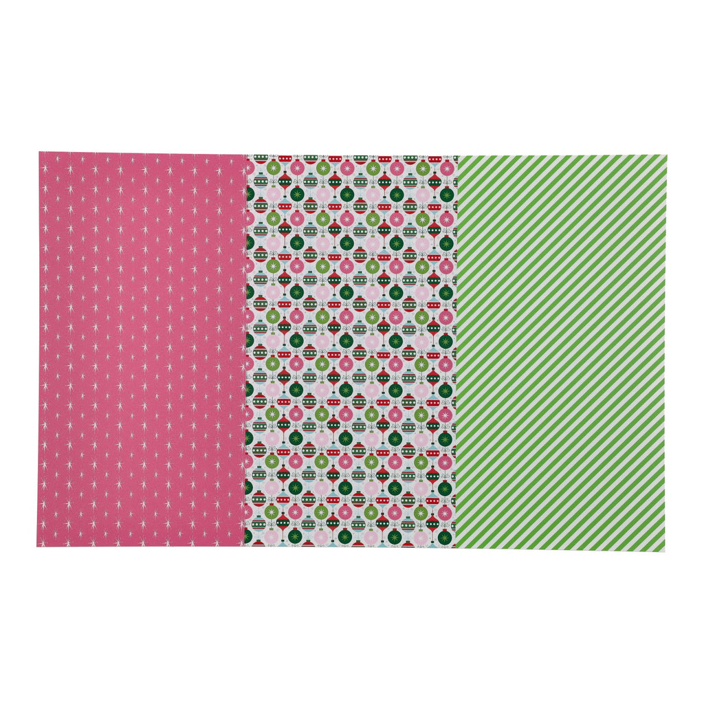 PatternPly® Full Coverage Pink Mid Century Trio sheet showing the pattern