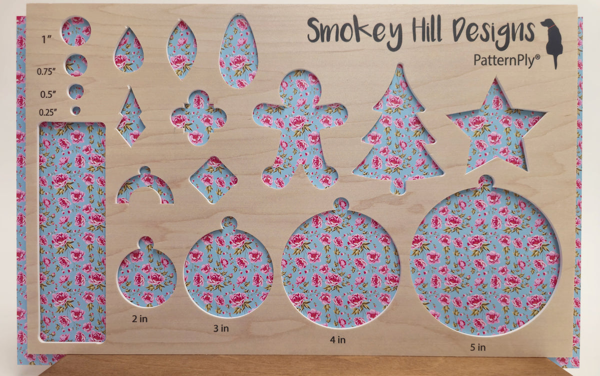 PatternPly® Full Coverage Pink Peonies Blue Background product photo 2