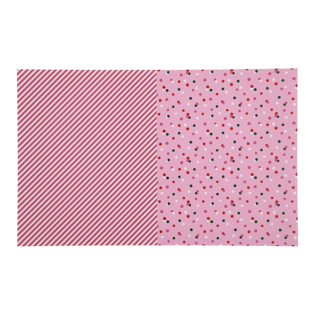 PatternPly® Full Coverage Pink Retro Duo sheet showing the pattern