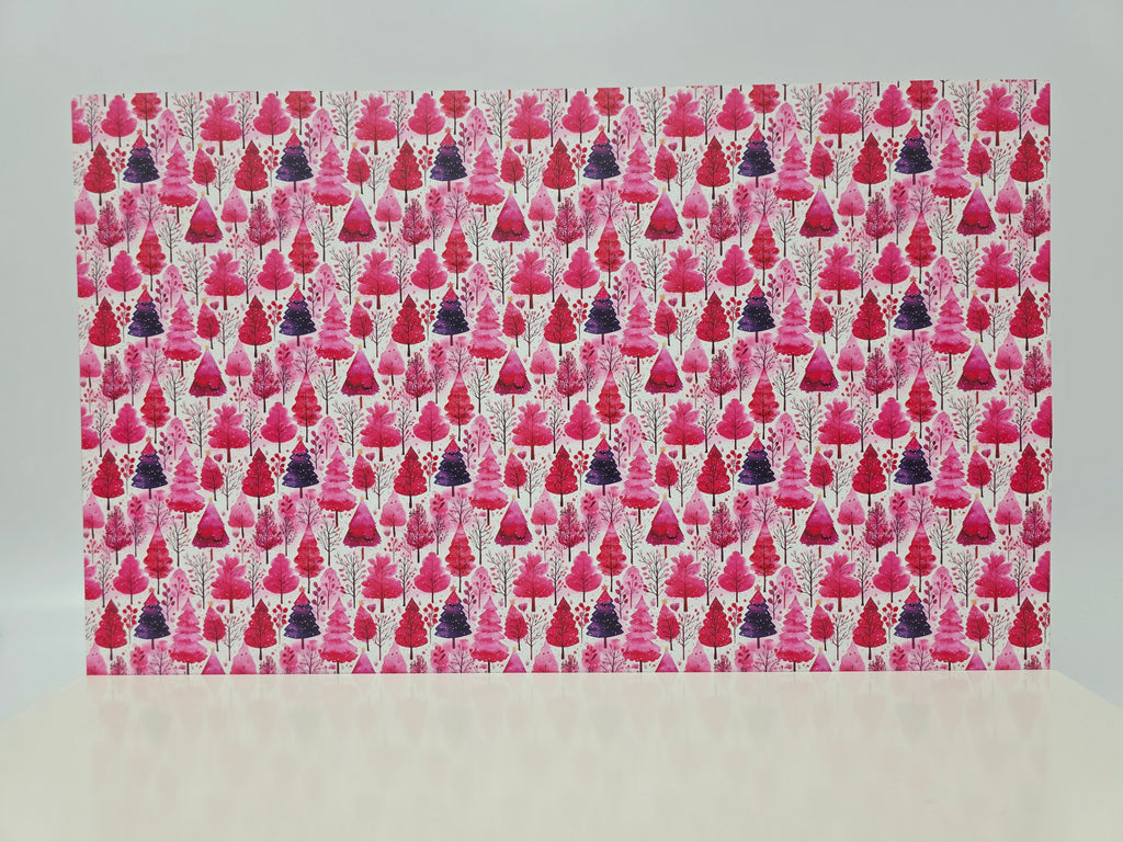PatternPly® Full Coverage Pink Watercolor Christmas Trees product photo 2