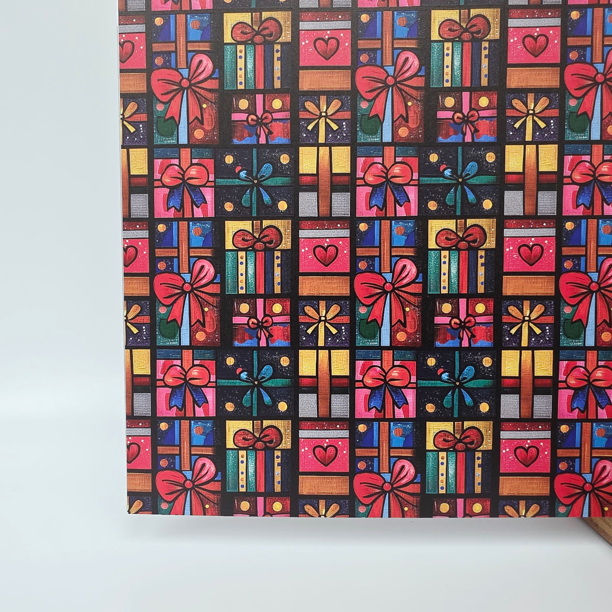 PatternPly® Full Coverage Playful Presents sheet showing the pattern