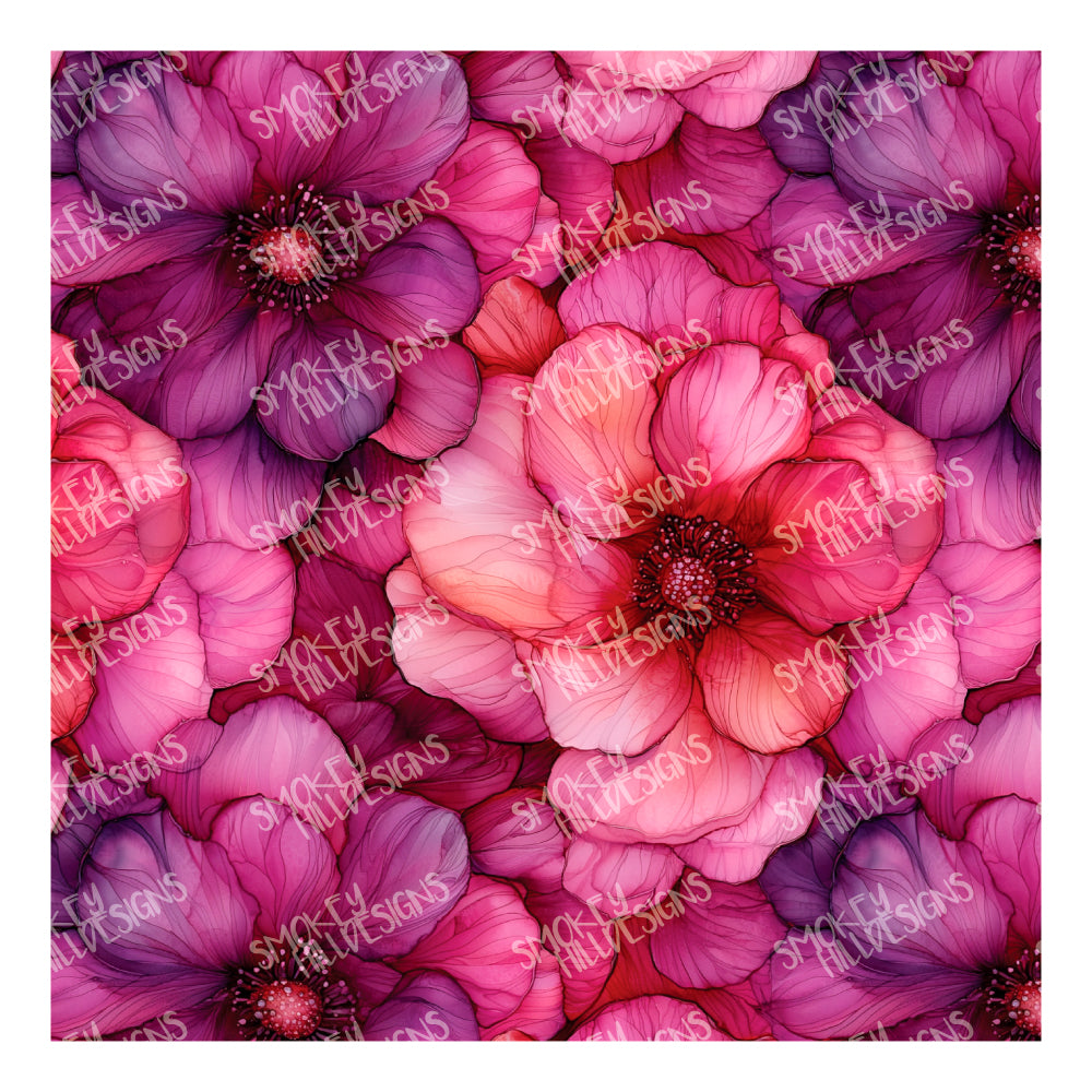 PatternPly® Transparent Plum Garden sheet showing the pattern