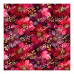 PatternPly® Full Coverage Plum Poinsettias sheet showing the pattern
