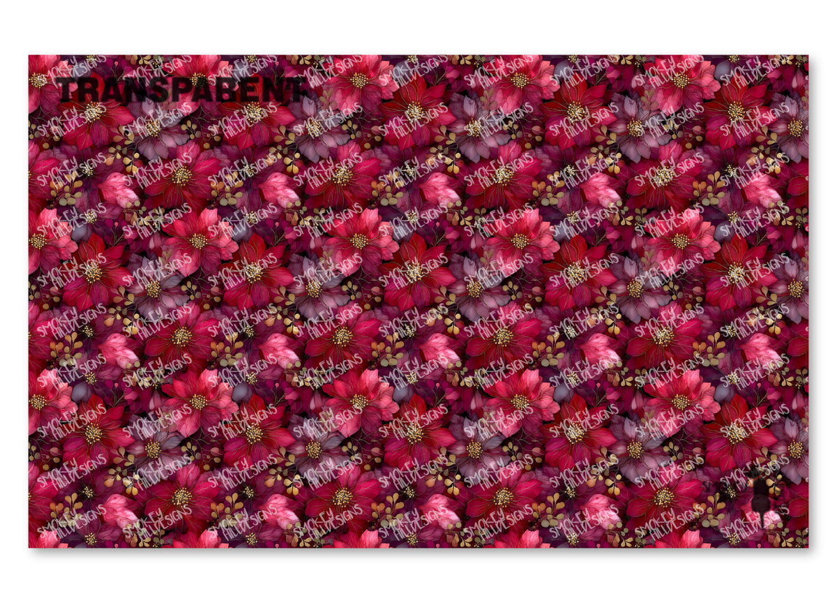 PatternPly® Transparent Plum Poinsettias product photo 2