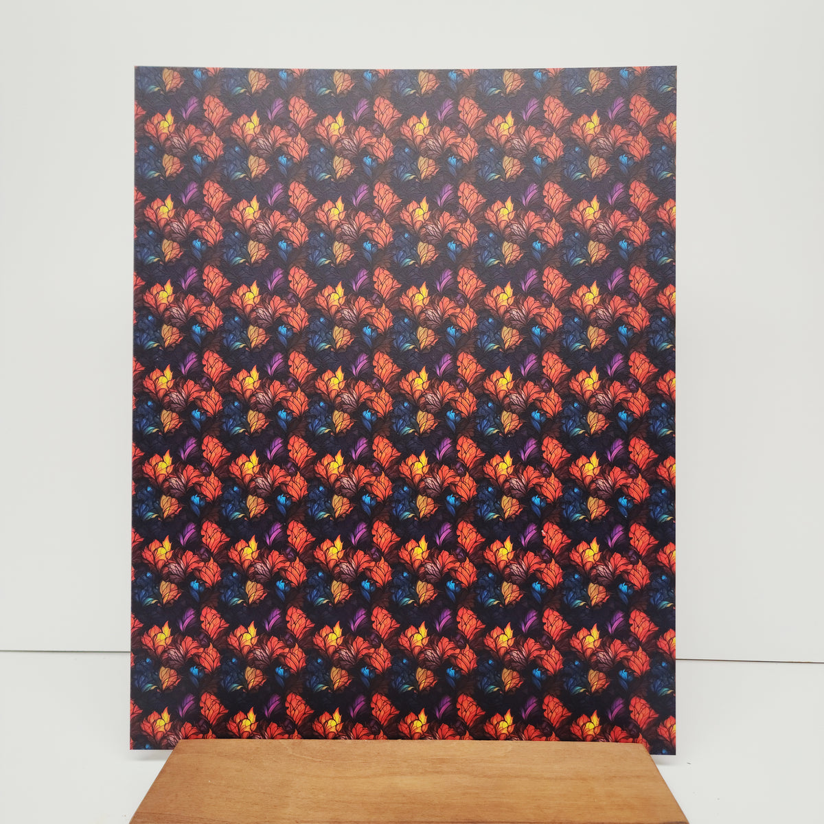 PatternPly® 19x24" Fall Plumes Original Scale sheet showing the pattern