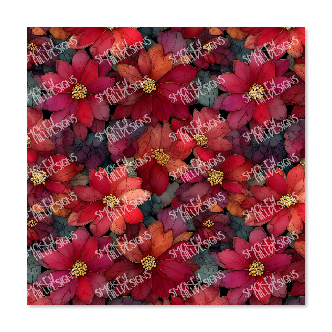 PatternPly® Full Coverage Poinsettia Blooms