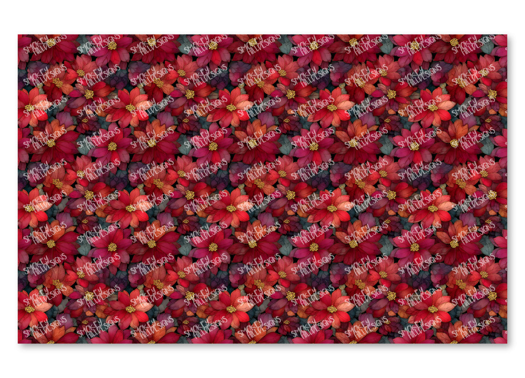 PatternPly® Full Coverage Poinsettia Blooms