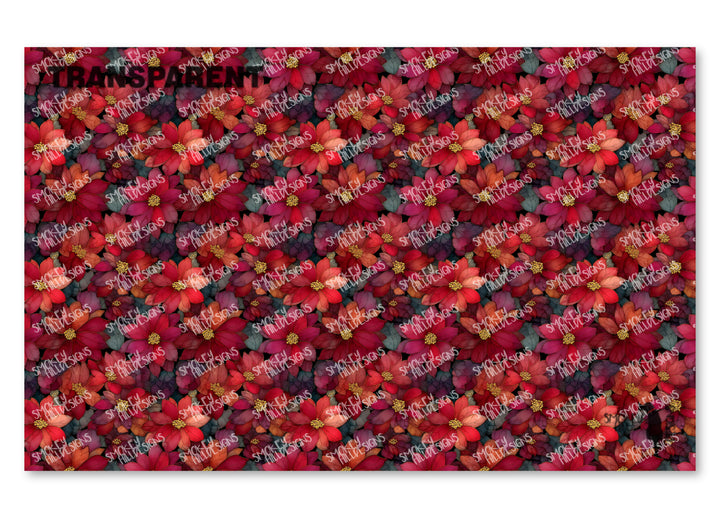 PatternPly® Transparent Poinsettia Blooms