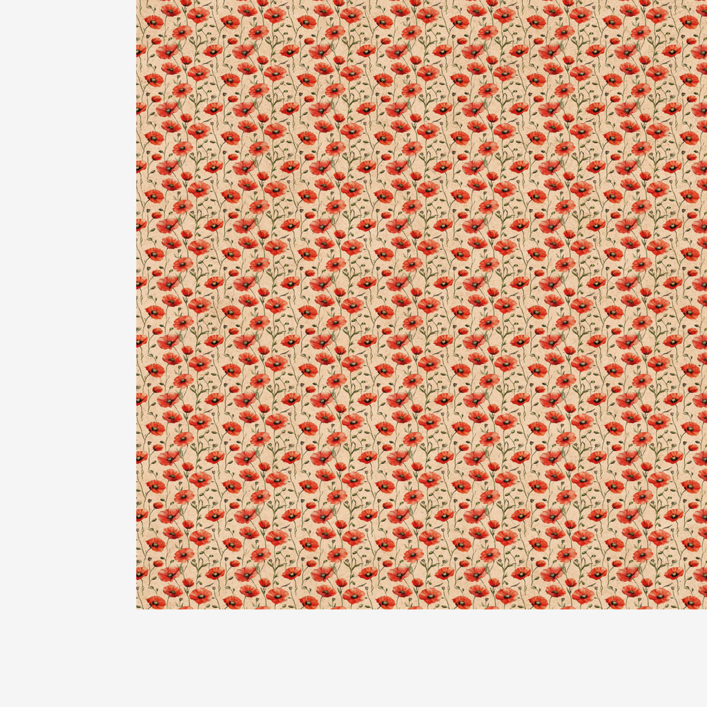 PatternPly® Naturals Poppies sheet showing the pattern
