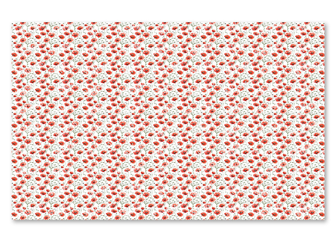 PatternPly® Scattered Poppies